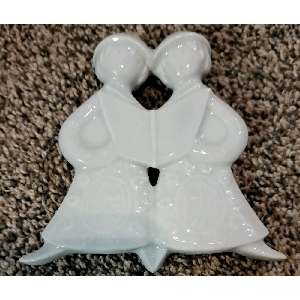 Vtg 1974 Haviland Christmas Ornament Noel Caroling Angels Limoges Prolongeau